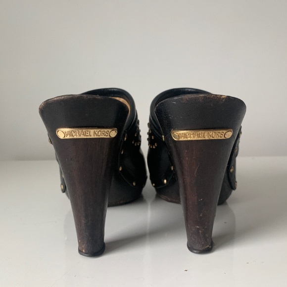 Michael Kors Studded High Heel Clogs - Picture 3 of 4